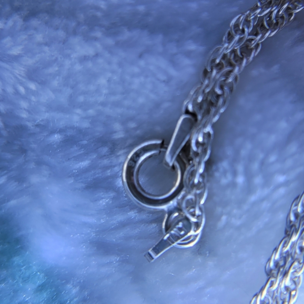 NWOT onyx pearl silver cross necklace - Picture 6 of 8